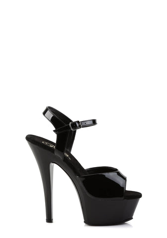 Kiss-209 Platform Ankle Strap Sandals-Black
