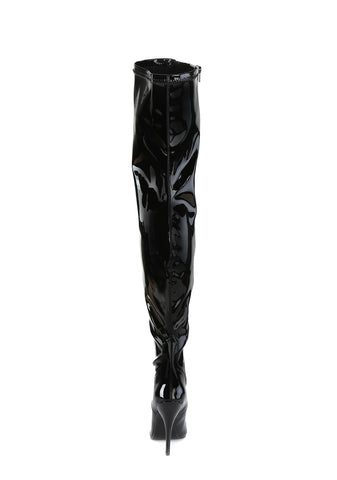 Seduce-3000 Thigh High Boots-Black