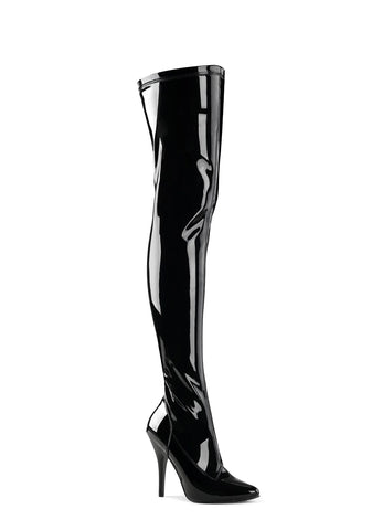 Seduce-3000 Thigh High Boots-Black