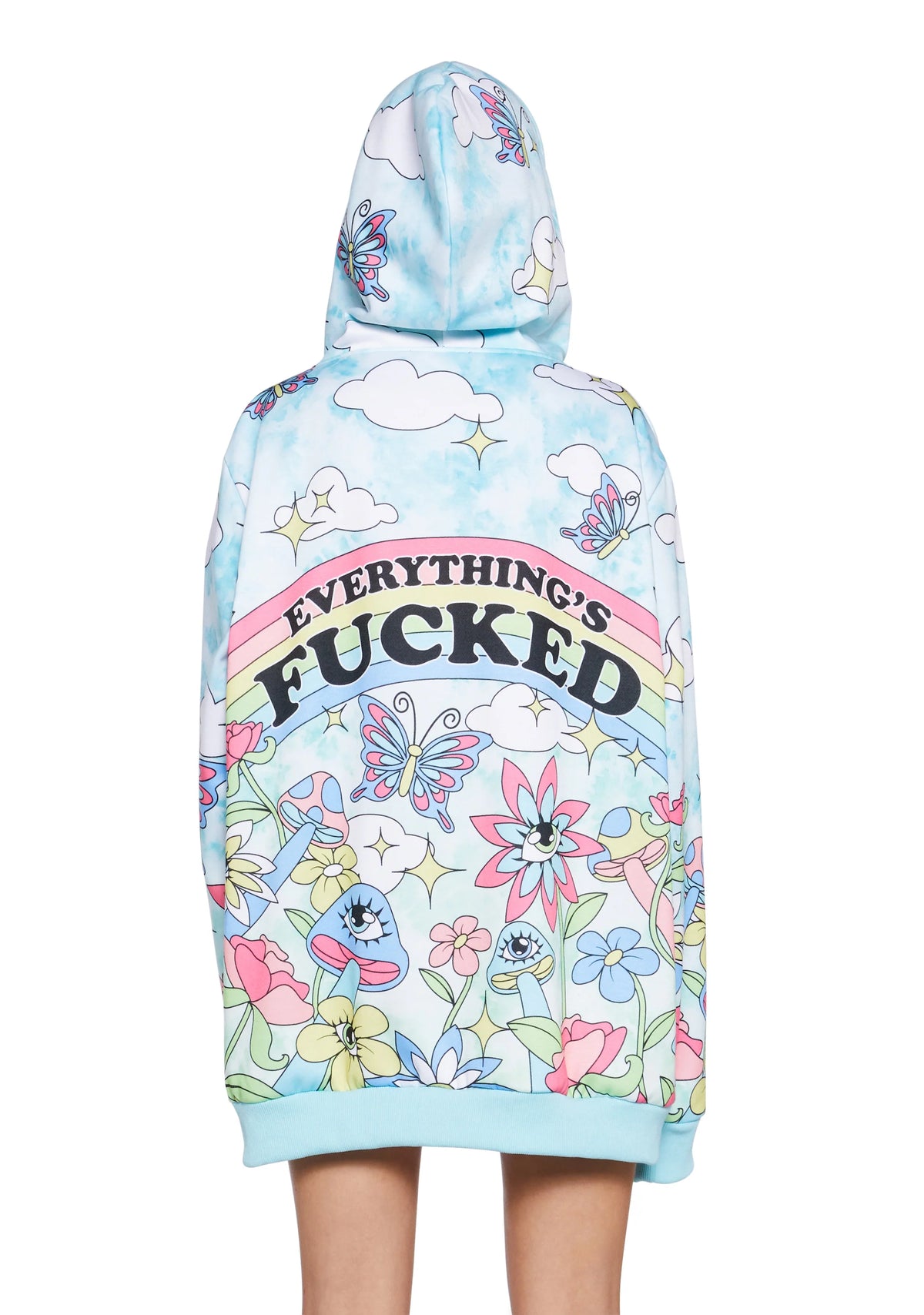 Happy Go Lucky Zip-Up Hoodie