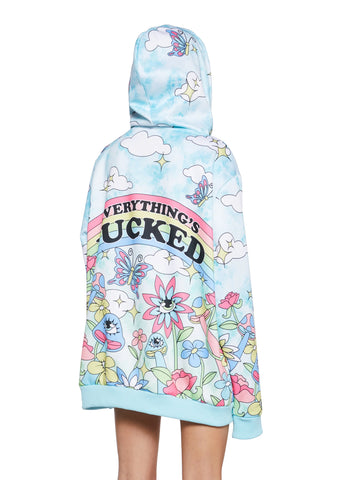 Happy Go Lucky Zip-Up Hoodie