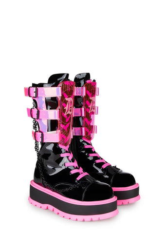 Sweet Slime Monster UV Reactive Boots