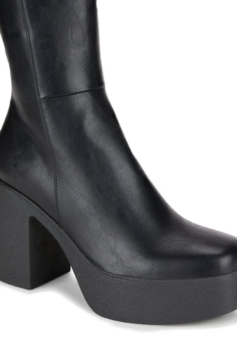 Slick Nicks Calf High Boots