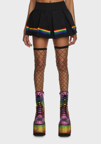 Strutting By Life Pleated Skirt