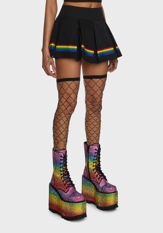 Strutting By Life Pleated Skirt