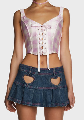 Smore Sweetness Gingham Bustier