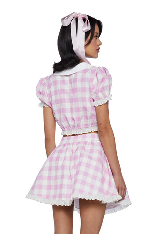 Smore Sweetness Gingham Blouse