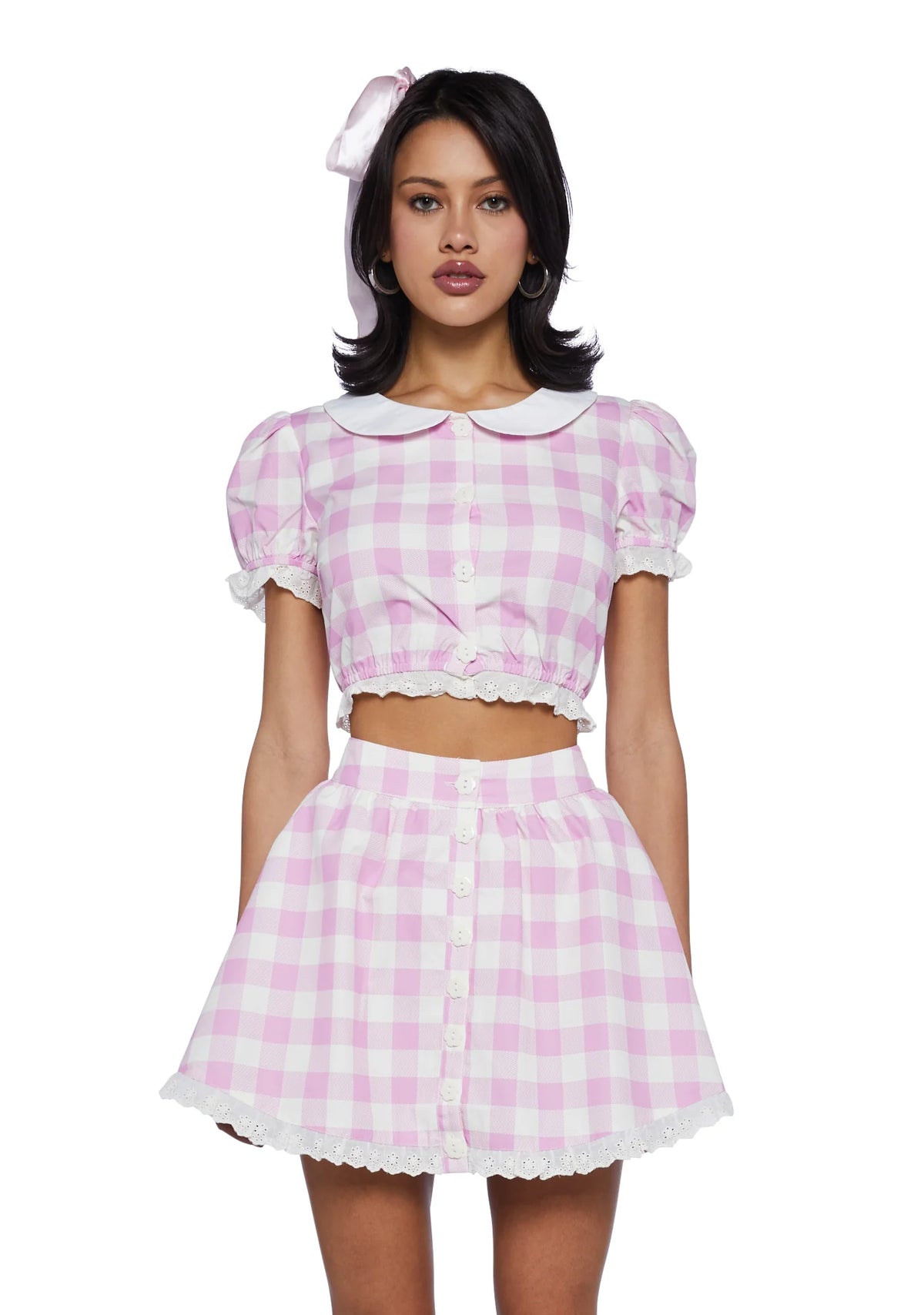 Smore Sweetness Gingham Blouse