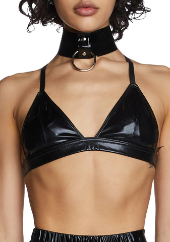 Wicked Cosmic Ace Metallic Bra Top