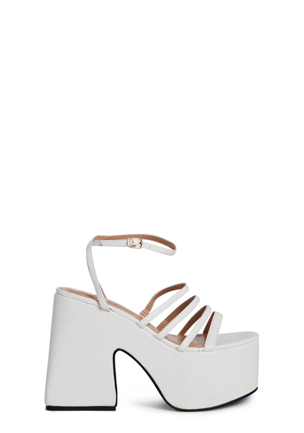 White Tornado Platform Heels