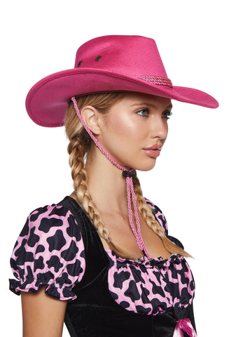 Pink Old Town Cowboy Hat
