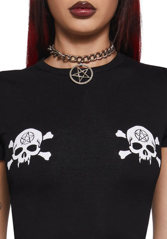Raise The Dead Skull Baby Tee
