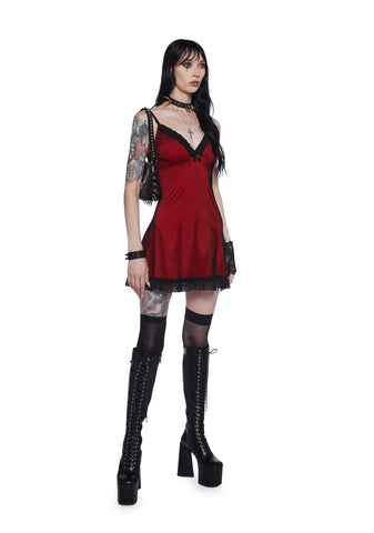 Shed Ur Skin Fishnet Mini Dress