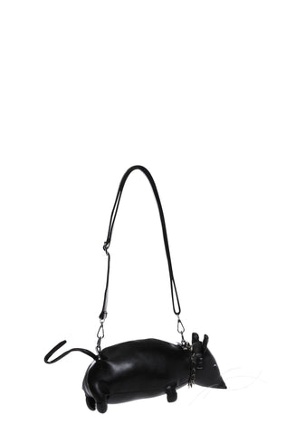 Stitched Gutter Punk Rat Crossbody Purse