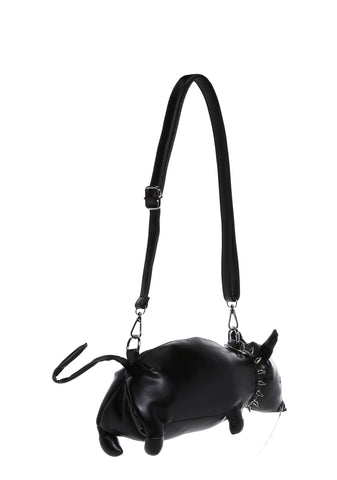 Stitched Gutter Punk Rat Crossbody Purse