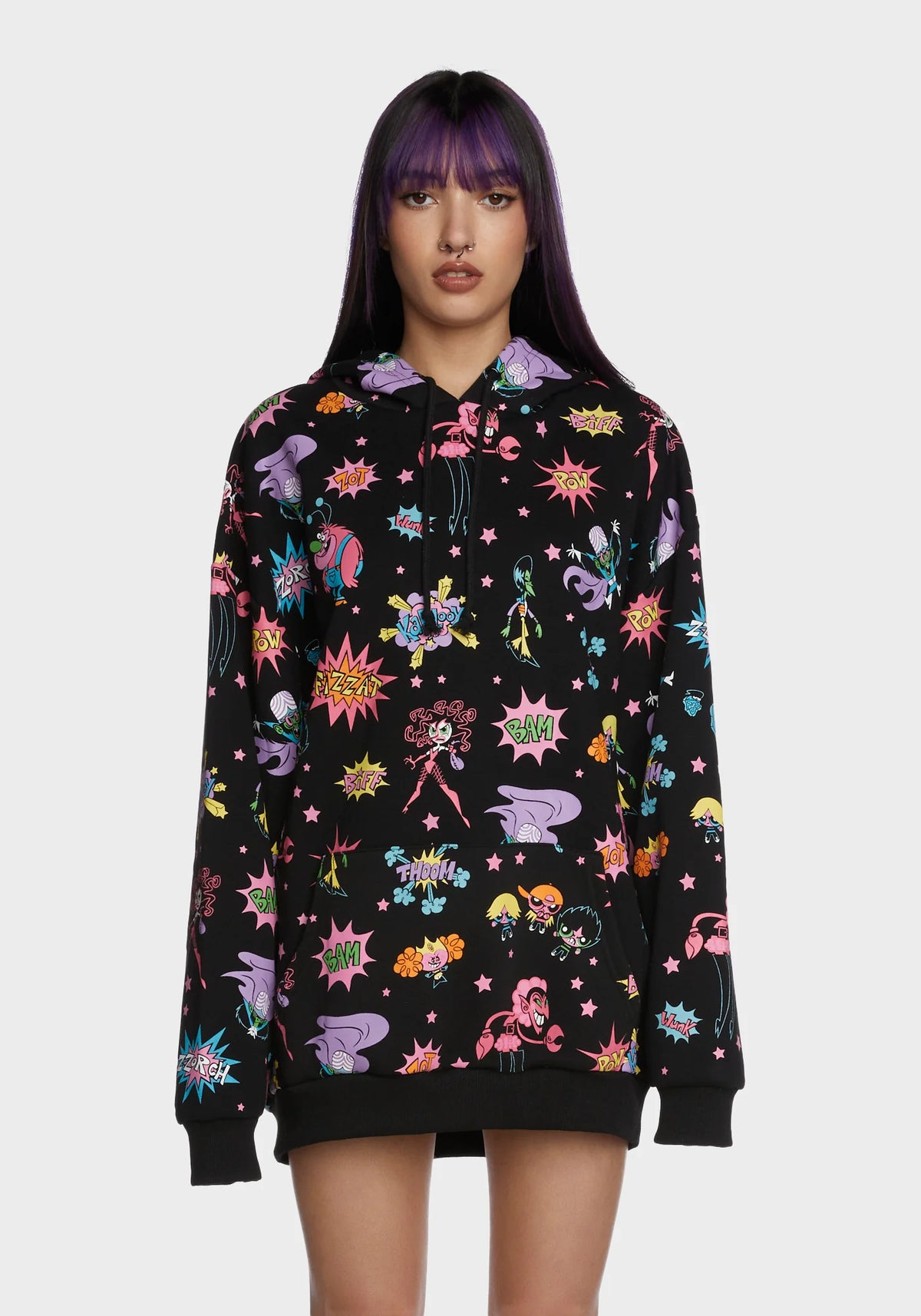 Mojo Mayhem Oversized Graphic Hoodie