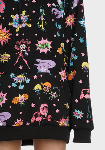 Mojo Mayhem Oversized Graphic Hoodie