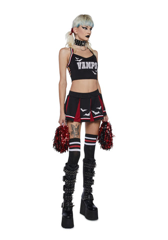 Dracula's Cheerleader Costume Set