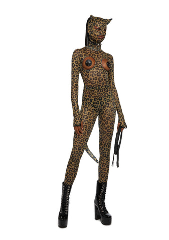 Cat Attack Open Cup Leopard Costume