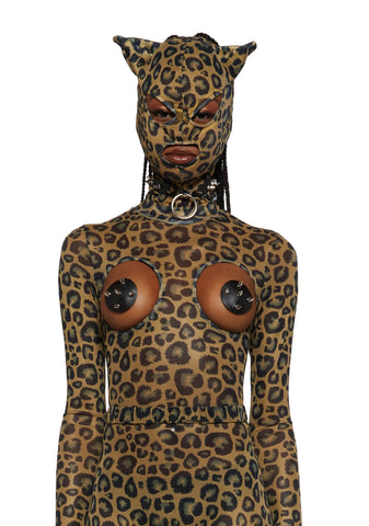 Cat Attack Open Cup Leopard Costume