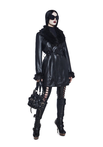 Muse Of Midnight Vegan Leather Coat