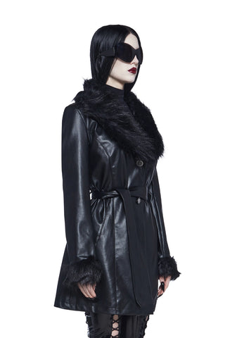 Muse Of Midnight Vegan Leather Coat