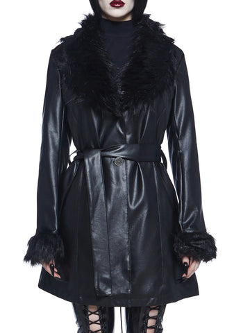 Muse Of Midnight Vegan Leather Coat