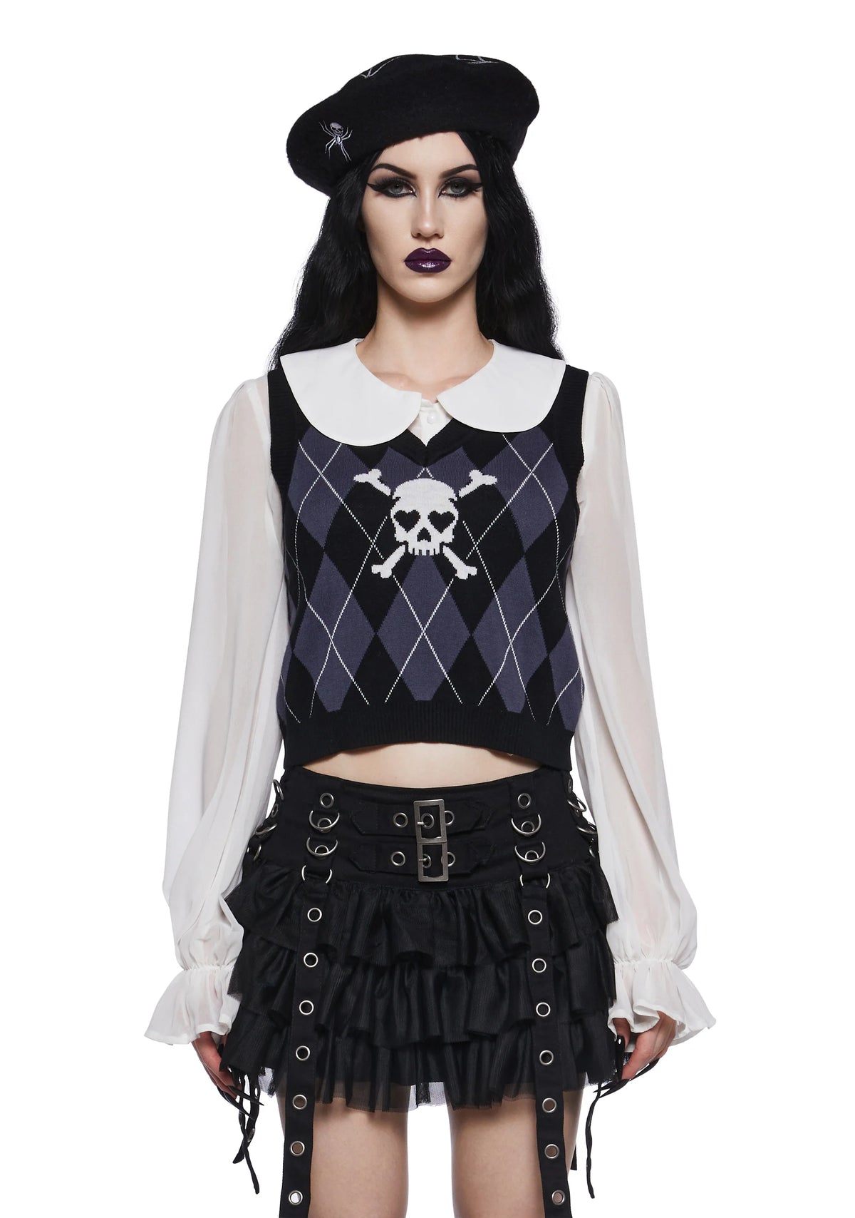 Uncharm School Argyle Sweater Vest