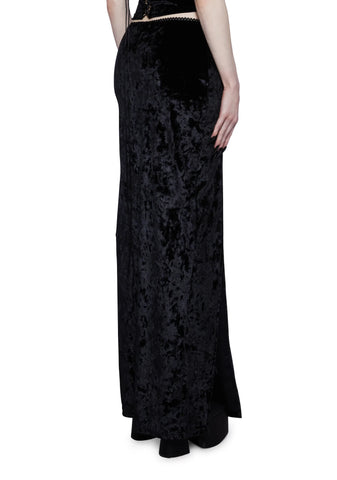 Time Stands Still Maxi Skirt-Black