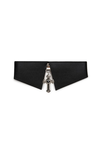 Do Or Die Cross Charm Choker