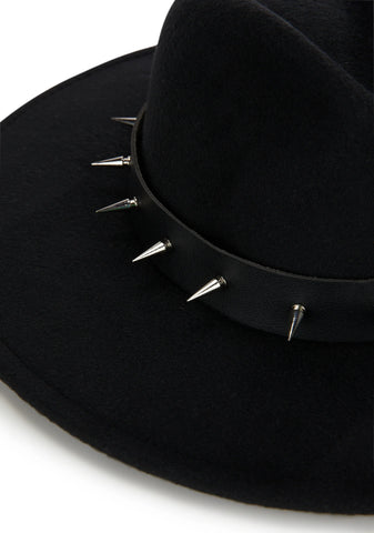 Wayward Soul Spiked Wide Brim Hat