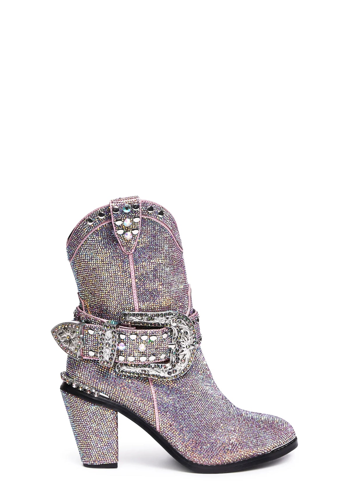 Sheriff Shine Cowboy Boots - Mauve
