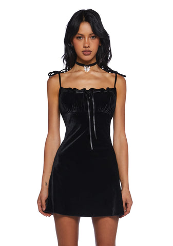 Even After You're Gone Velvet Dress