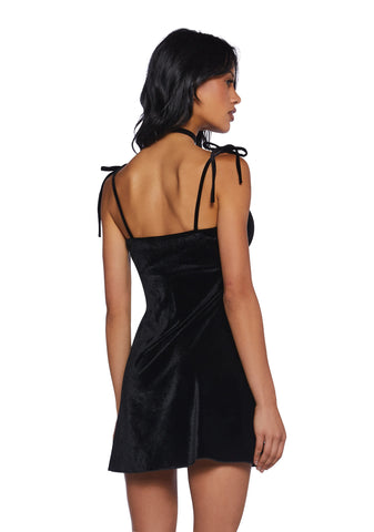 Even After You're Gone Velvet Dress