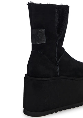 Atmosphere Fleece Lined Suede Platform Boots