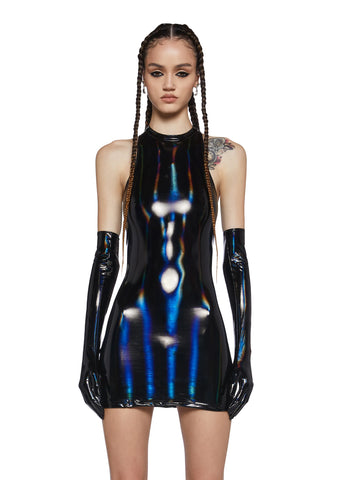 Moon Kissed Mini Dress And Gloves Set