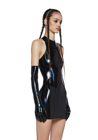 Moon Kissed Mini Dress And Gloves Set