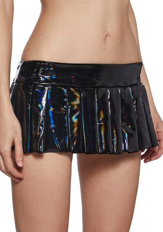 Onyx Louder Now Holographic Mini Skirt