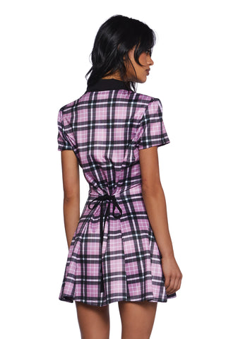 Baby You Don't Exist Plaid Dress