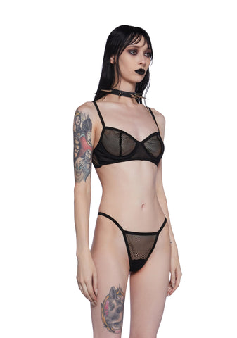 Most Tragic Magic Fishnet Lingerie Set