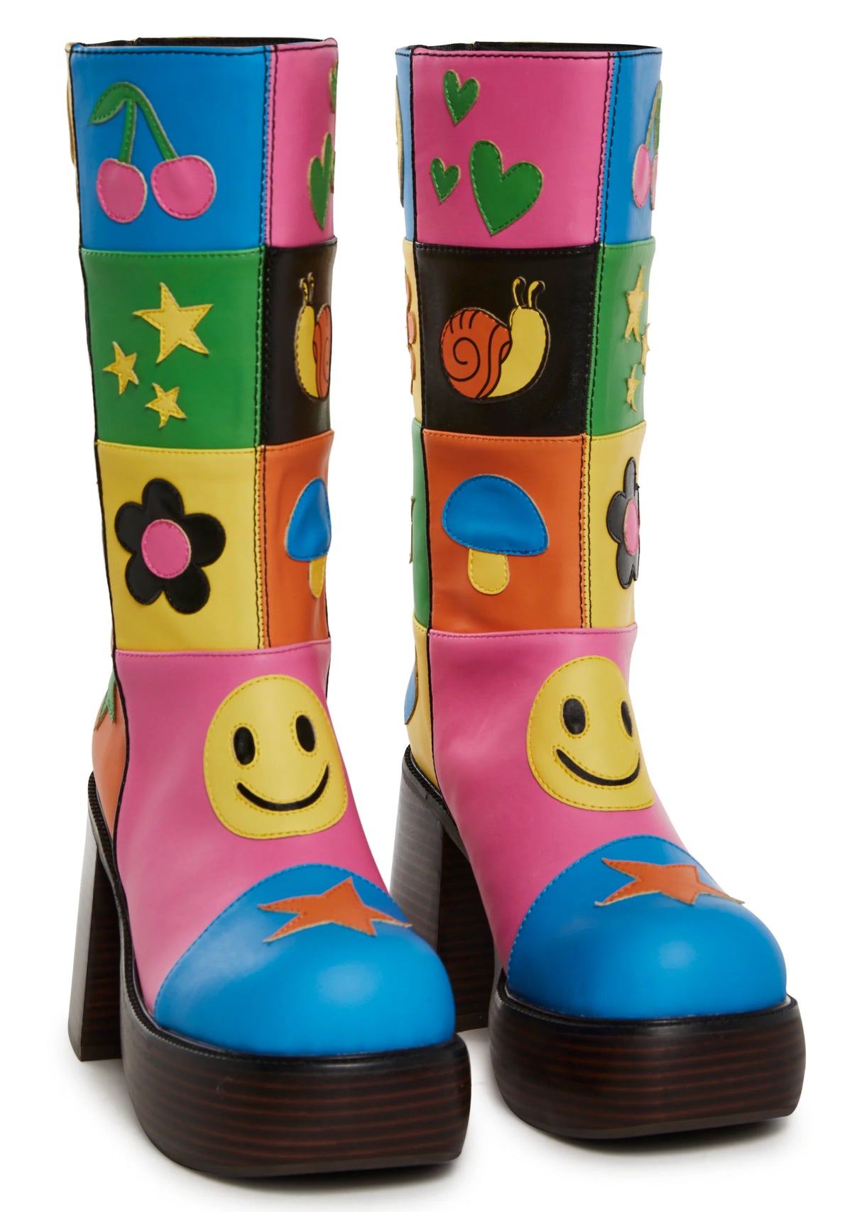 Happy In My Mind Platform Boots