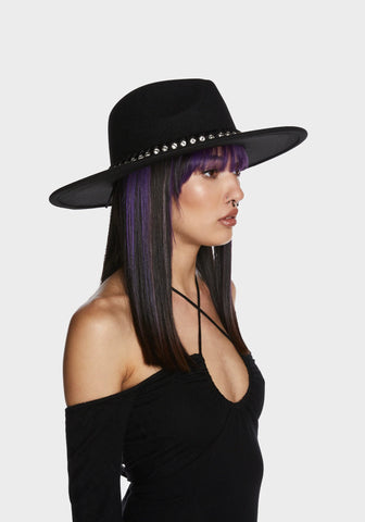 Playful Conversation Wide Brim Hat