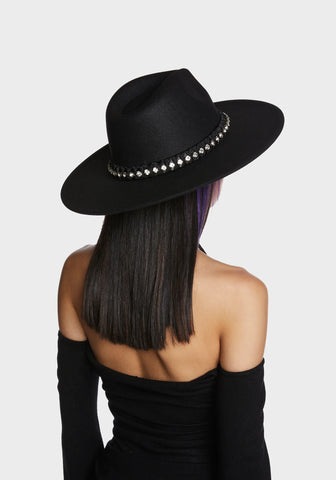 Playful Conversation Wide Brim Hat