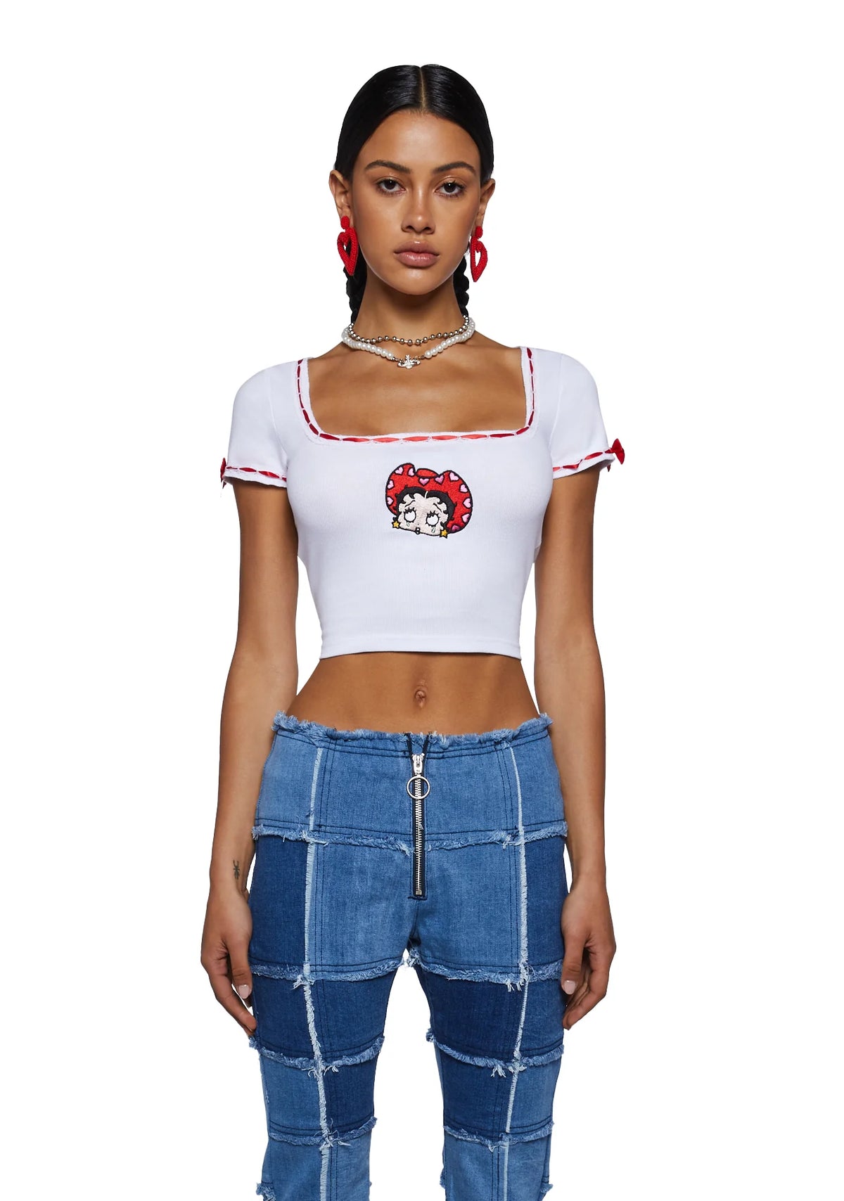 A Little Ditty Ribbon Trim Tee