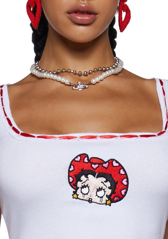 A Little Ditty Ribbon Trim Tee