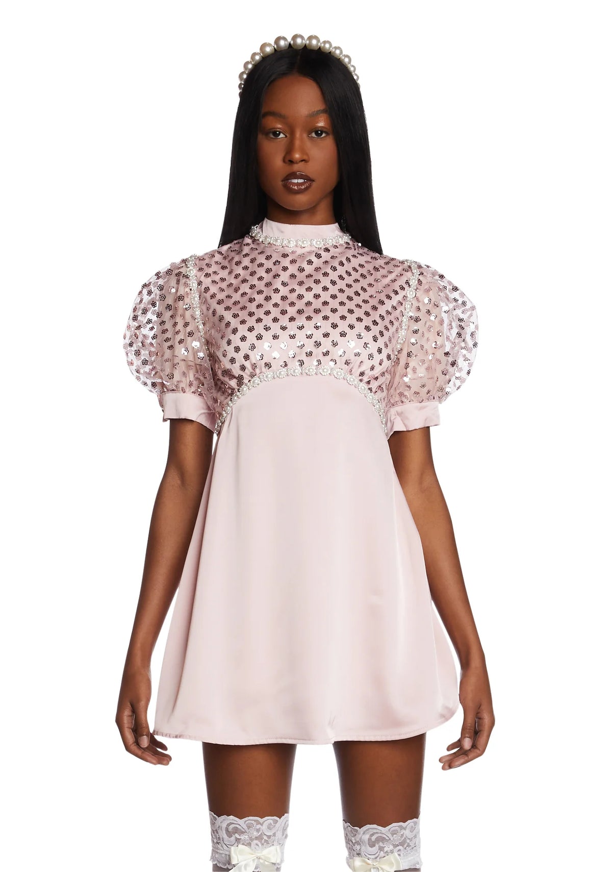 Twizzle Embellished Mini Dress