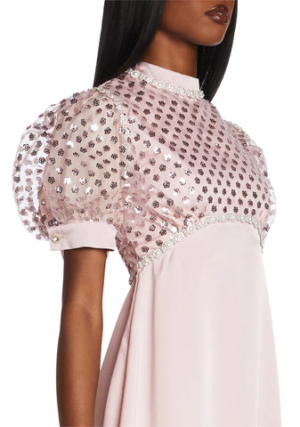 Twizzle Embellished Mini Dress