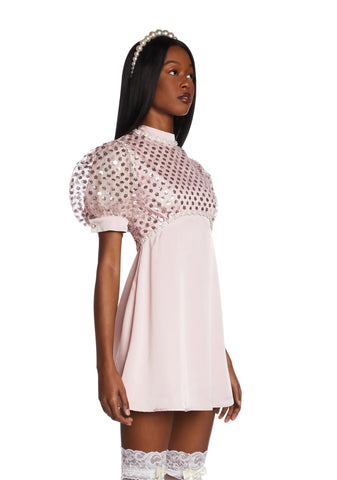 Twizzle Embellished Mini Dress