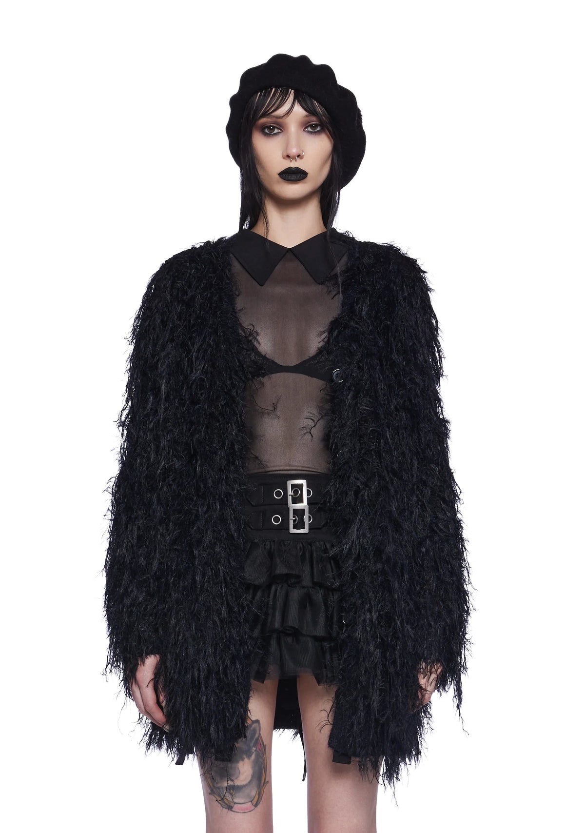 Hardcore Galore Shaggy Cardigan