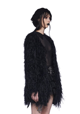 Hardcore Galore Shaggy Cardigan